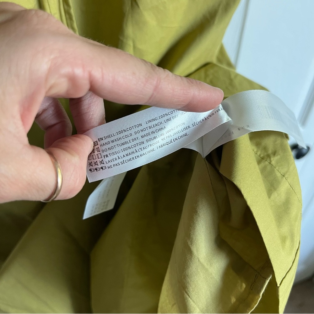 En Saison Minimal Tie Waist Collins Chartreuse Midi Dress - Picture 9 of 11